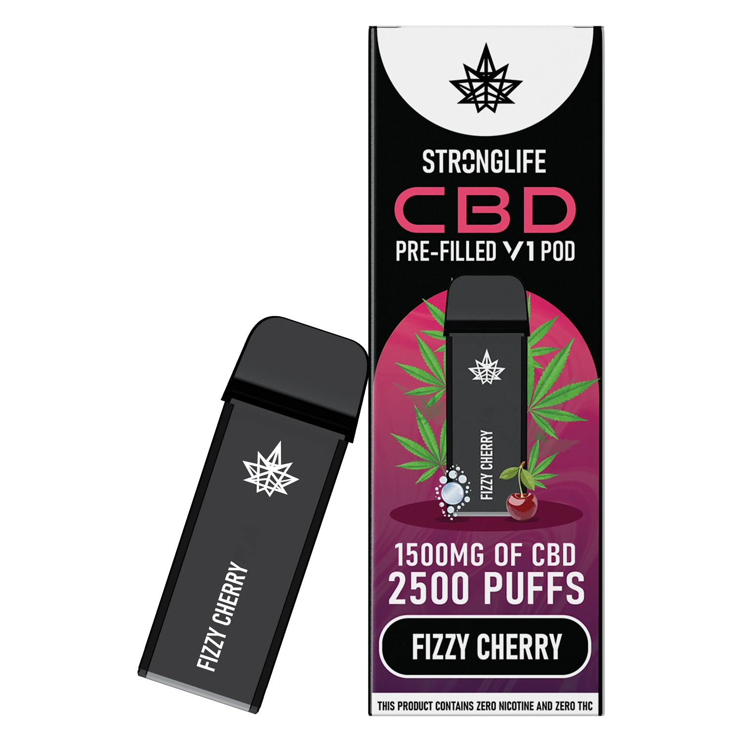 Fizzy Cherry V1 Prefilled CBD Vape Pod (Box of 10)