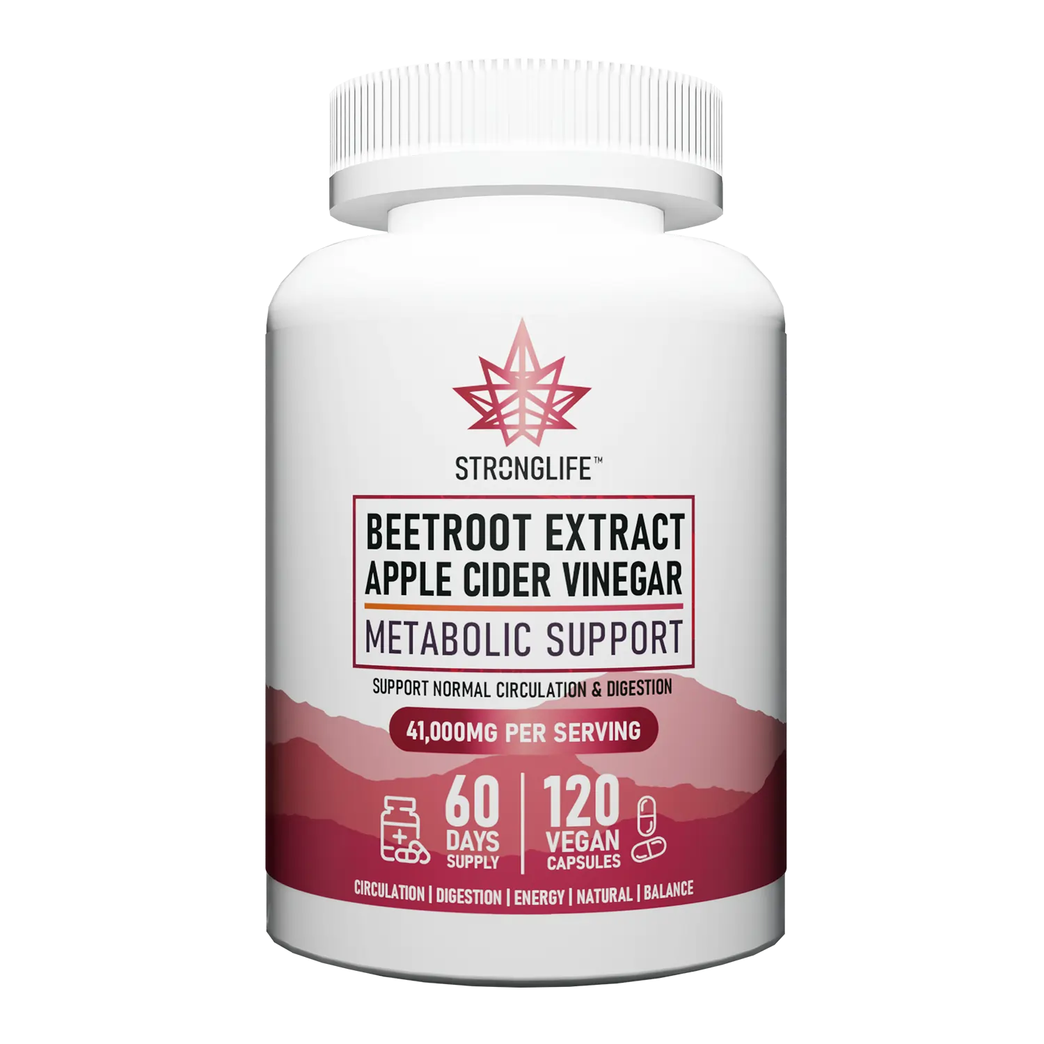 Buy Beetroot Extract Apple Cider Vinegar Vegan Capsules Supplement Stronglife