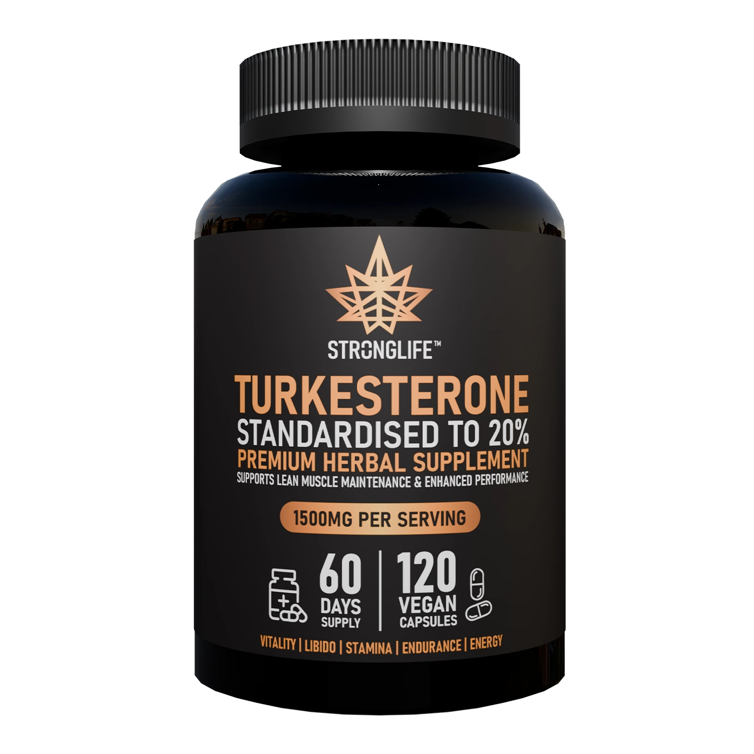 Buy Turkesterone UK Standardised to 20 Premium Herbal Supplement Stronglife