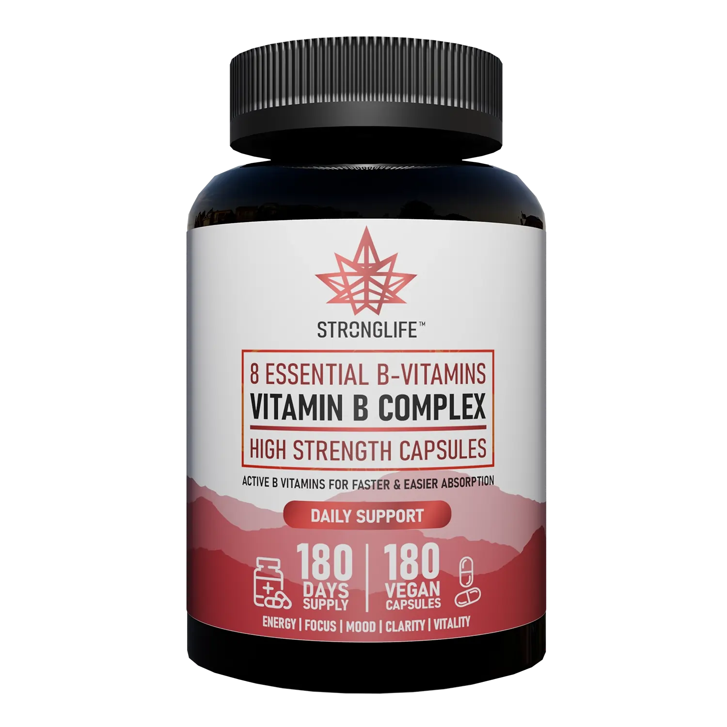 Methylated B Vitamins Complex Capsules Stronglife methylated vitamin b complex