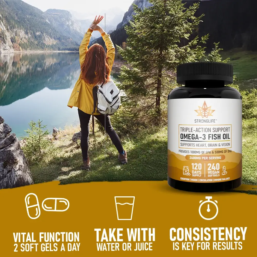 Stronglife Omega-3 Fish Oil Softgels Omega-3 Supplement Fish Oil Supplement How To Use