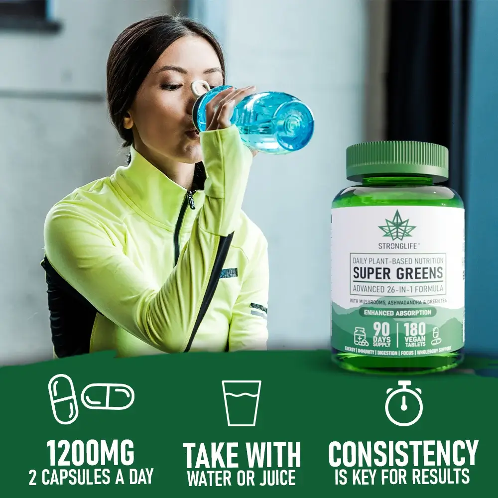 Stronglife Super Greens Capsules Super Greens Tablets Super Greens Supplement How To Use